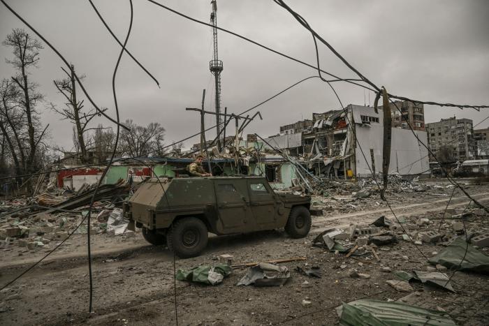 Ukrainas patruļa Avdijivka / Foto: AFP/Scanpix