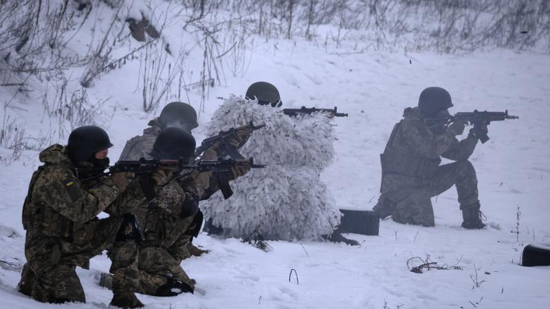 Ukrainas karavīrī apmācībās