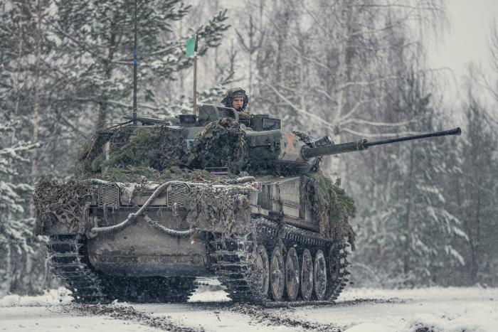 Foto: Starptautiskās militārās mācības "Winter Shield" Ādažu poligonā/srž. Ēriks Kukutis/Aizsardzības ministrija