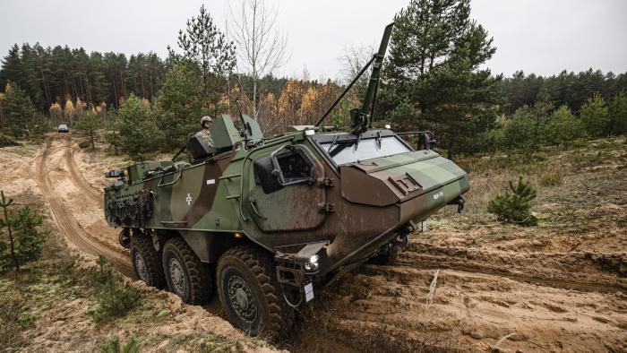 Bruņumašīnas “Patria” 6x6 apkalpes mācību kurss/ Foto: štāba virsseržants Gatis Indrēvics/Aizsardzības ministrija