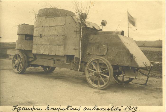 Igaunijas armijas bruņotais automobīlis. 1919.gada sākums