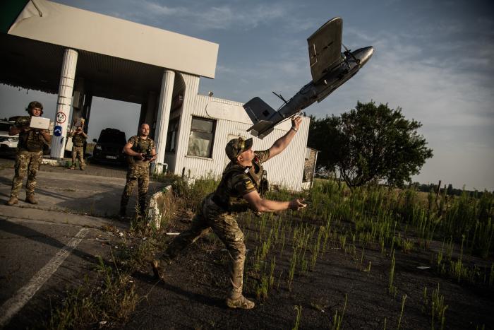 Ukrainas dronu uzbrukuma brigāde / Foto: ZUMAPRESS.com/Scanpix