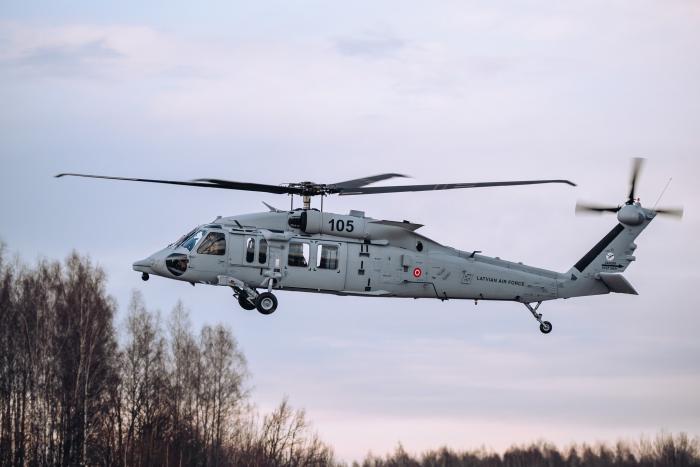 Gaisa spēku helikopters "Black Hawk" / Foto: Aizsardzības ministrija