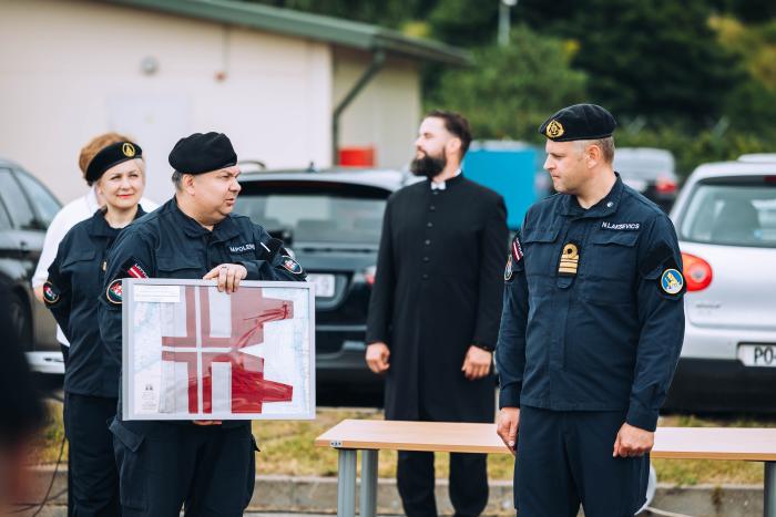 Jūras spēku Patruļkuģu eskadras komandiera maiņa / Foto: Jūras spēki