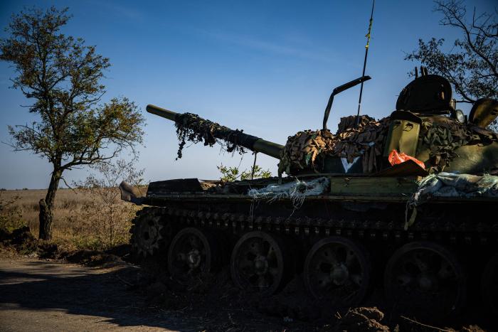 Pamests Krievijas T-62 Ukrainā / Foto: AFP/Scanpix