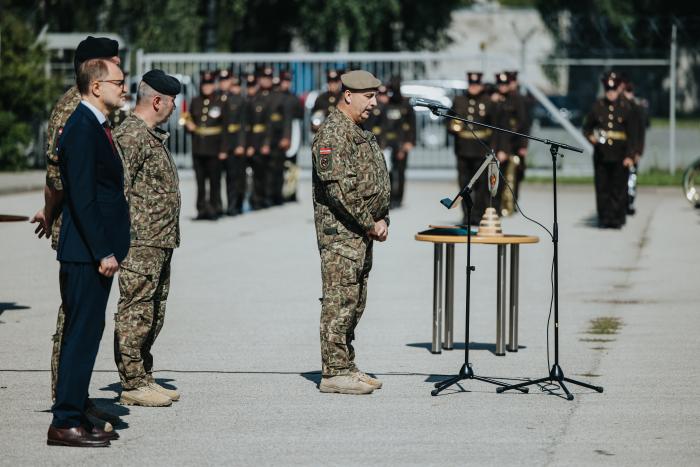 NBS Apvienotā štāba priekšnieka maiņas ceremonija