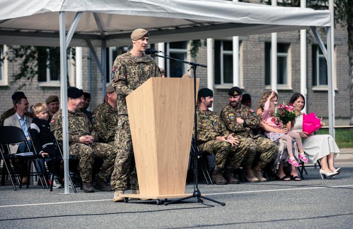 Jaunā komandiera uzruna karavīriem