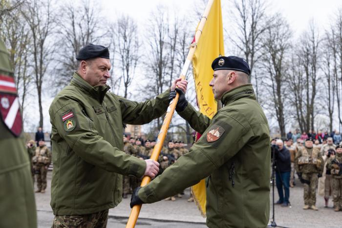 Zemessardzes 4. Kurzemes brigādes komandiera svinīgā maiņas ceremonija