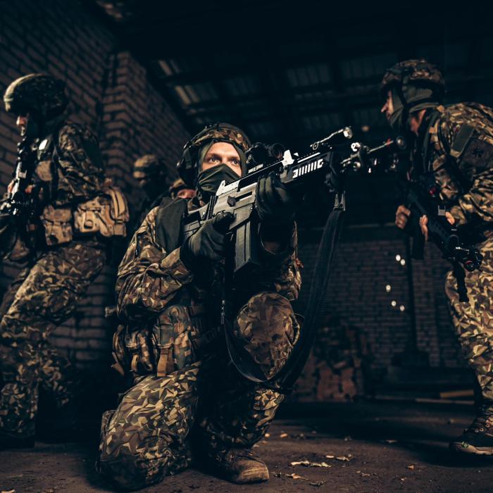 Zemessardzes 1. Rīgas brigādes karavīrs