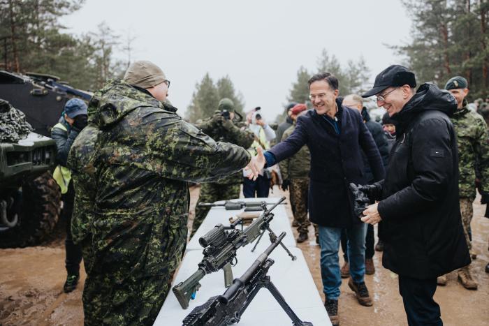 Resolute Warrior 2024” paraugdemonstrējums, kuru apmeklēja NATO ģenerālsekretārs Marks Rute (Mark Rutte) un Valsts prezidents Edgars Rinkēvičs.