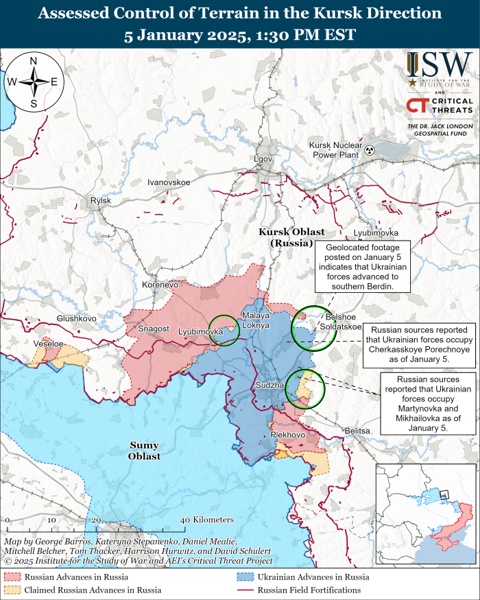 Infografika ar Ukrainas bruņoto spēku virzību