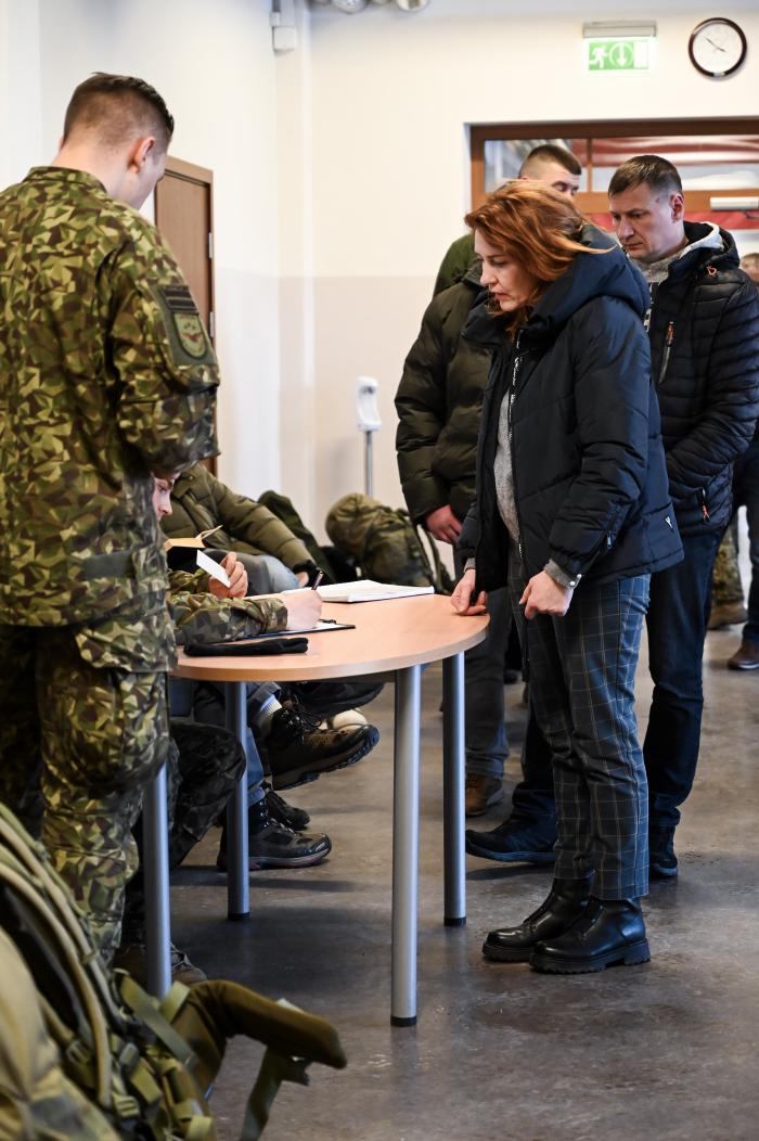 Rezervistu militārās apmācības kursa kursanti / Zemessardzes 2. Vidzems brigādes 31. kājnieku bataljons