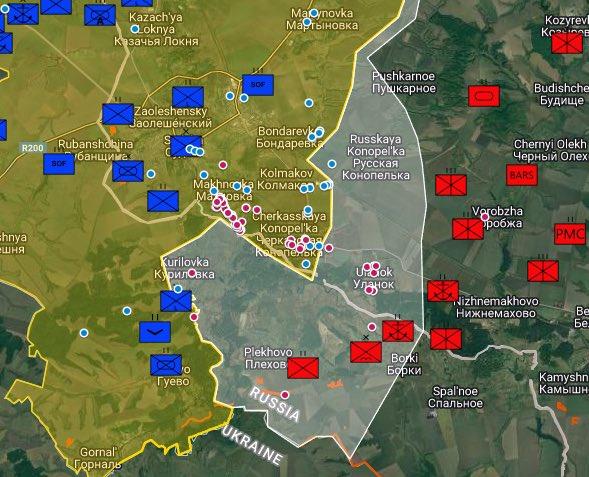 Ukrainas spēku virzība Kurskas apgabalā