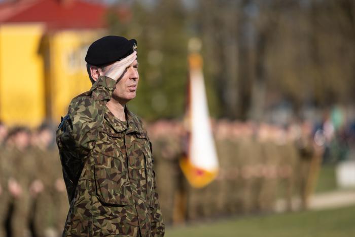 Foto: Zemessardzes 2. Vidzemes brigādes komandiera maiņas ceremonija / Gatis Dieziņš / Aizsardzības ministrija