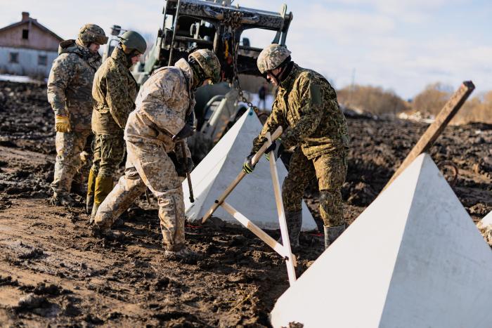 Foto: Baltijas aizsardzības līnijas Latvijas posma izbūve Balvu novada "Punduros" / Gatis Dieziņš / Aizsardzības ministrija