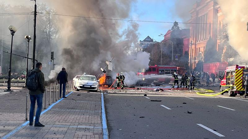 Okupantu raķešu triecienu sekas