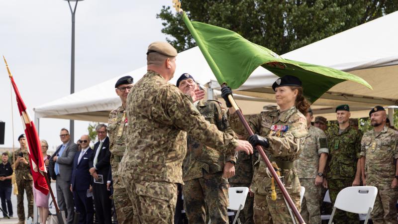 Daudznacionālās divīzijas “Ziemeļi” komandiera maiņas ceremonija