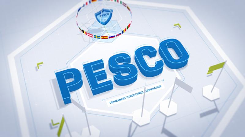 PESCO Cyber Rapid Response Teams and Mututal Assitance in Cyber Security (CRRT) logotips