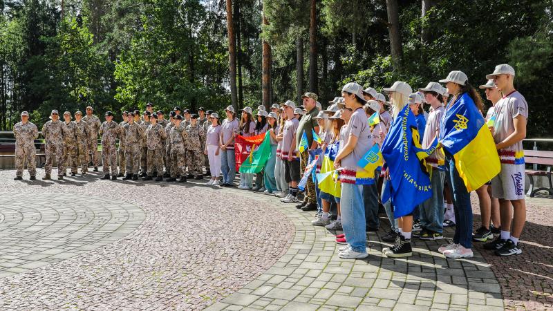 Jaunsardzes centra rīkotā nometne kritušo, ievainoto un bezvēsts pazudušo Ukraiņu karavīru bērniem