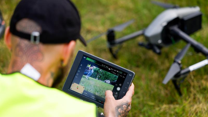 Dronu testa poligona atklāšana Sēlijā (informatīvs foto)